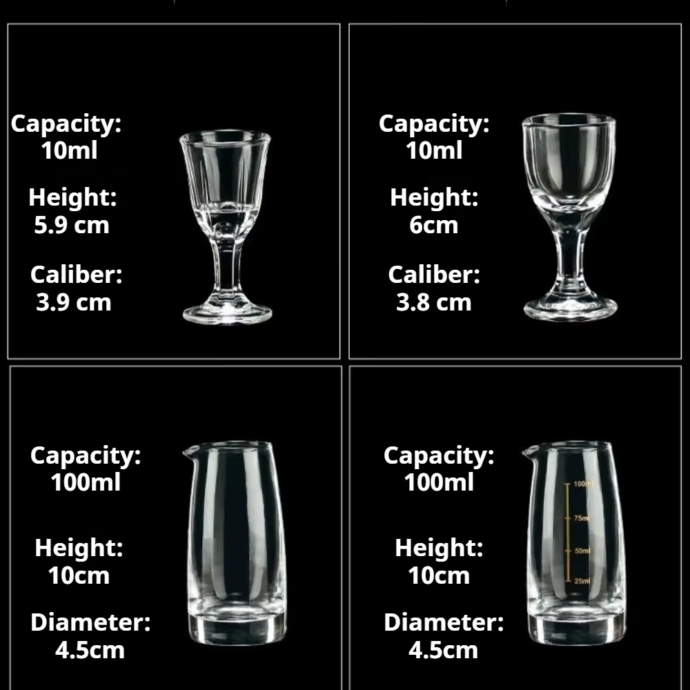 Ensemble de verres à vin en verre de cristal
