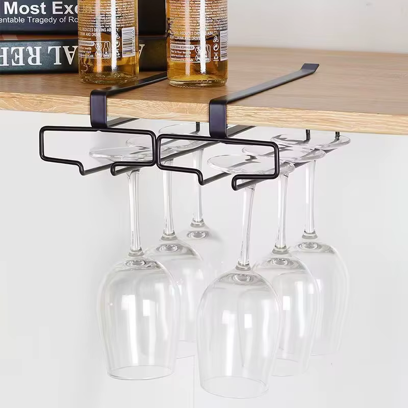 Support de rangement suspendu pour verres à vin rouge