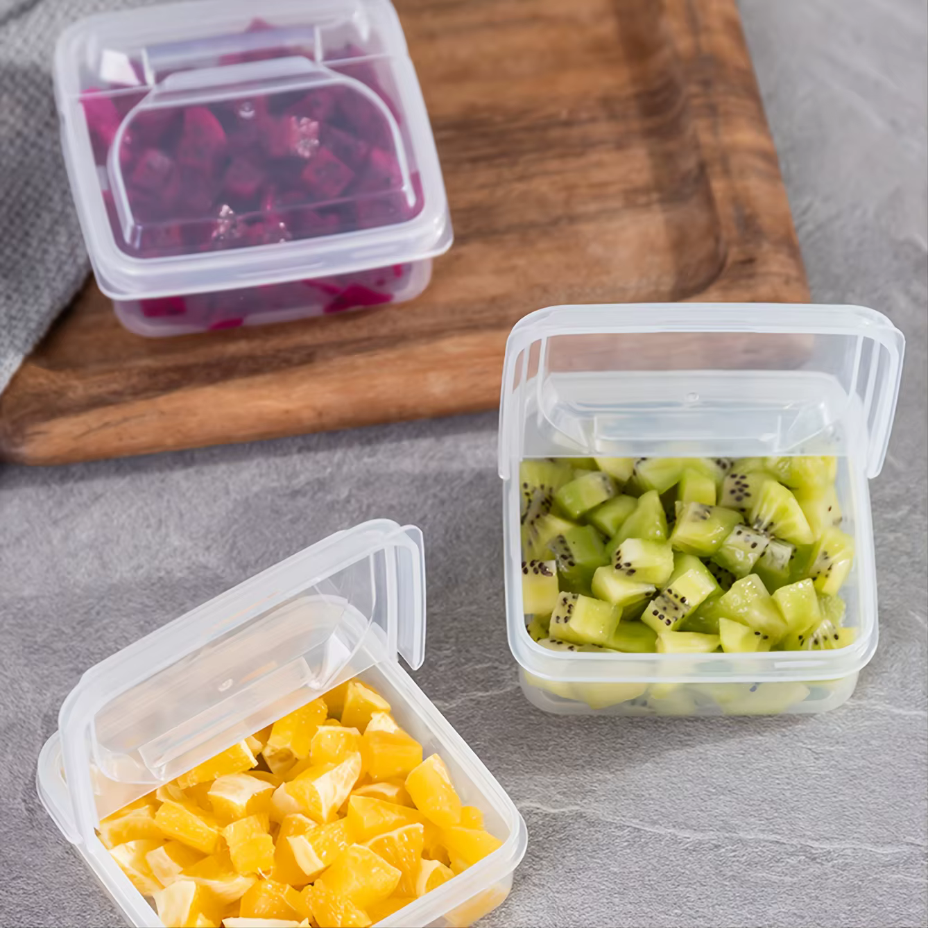 Boîte de rangement de fromage au réfrigérateur en plastique 1 pièce