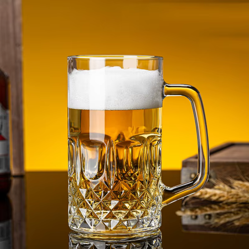 Verre à bière à fond épais de 400ml/600ml