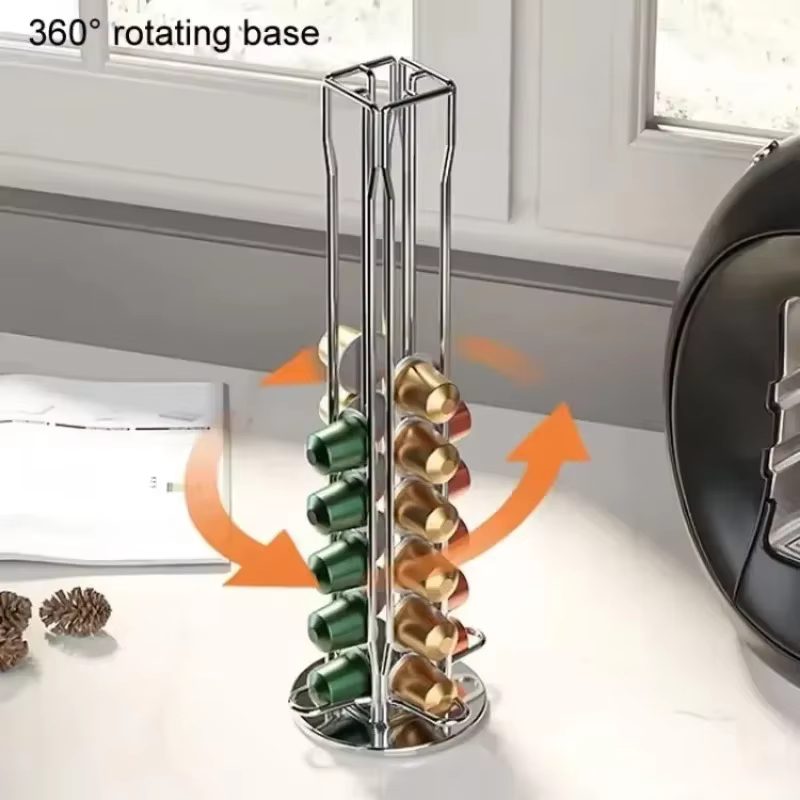 40 dosettes de café en or Nespresso porte-dosette