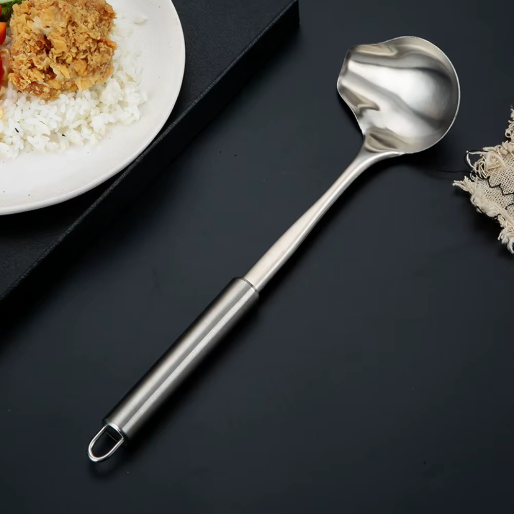 Cuillères à soupe en forme de bouche de canard en acier inoxydable
