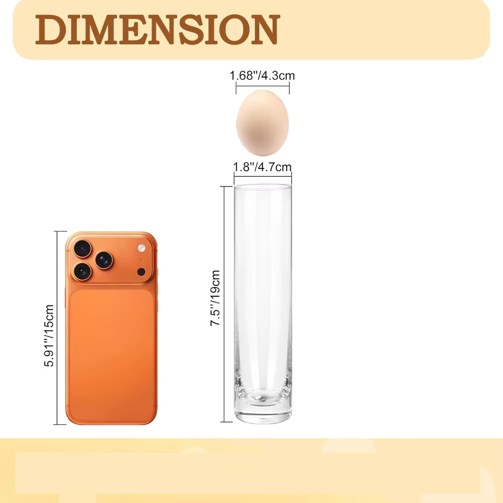 Vase cylindrique en verre