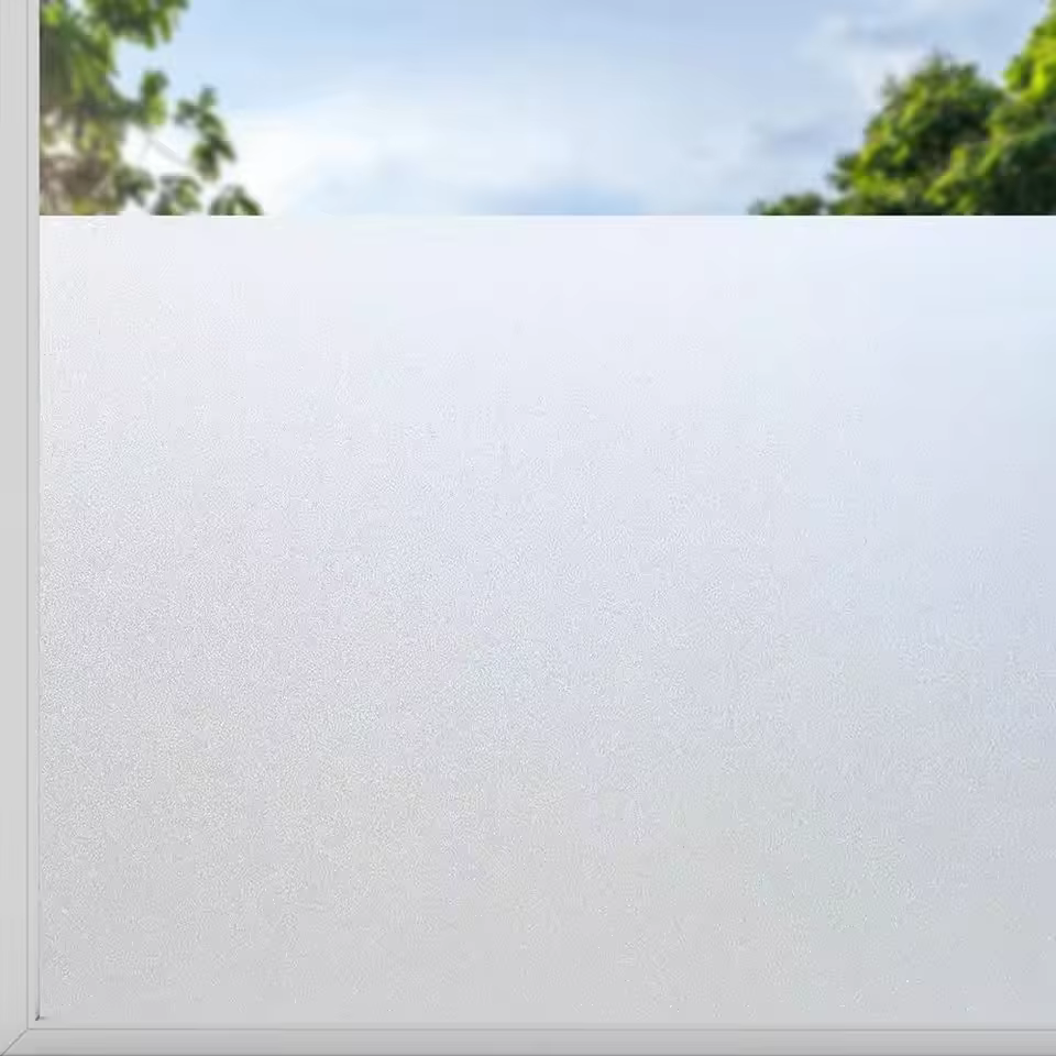 Autocollant mural en verre givré, papier peint translucide, film auto-adhésif pour salle de bain, toilettes, fenêtre, porte, décoration intérieure domestique