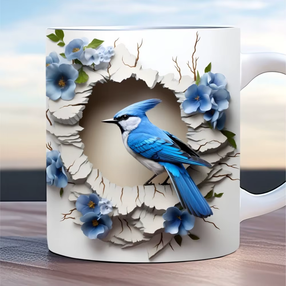 Tasse en céramique animale 3D 11oz