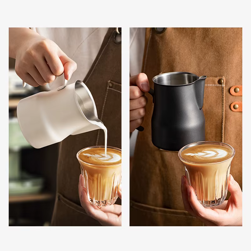 Pichet à mousse de café et de lait en acier inoxydable 304