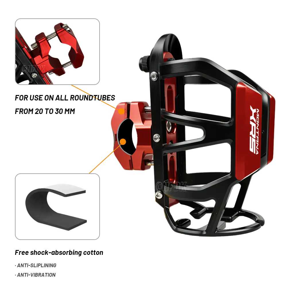 Pour MACBOR Montana XR1 125 XR5 500 huit milles 500 brouilleur moto boisson support de verre d'eau cage porte-bouteille d'eau