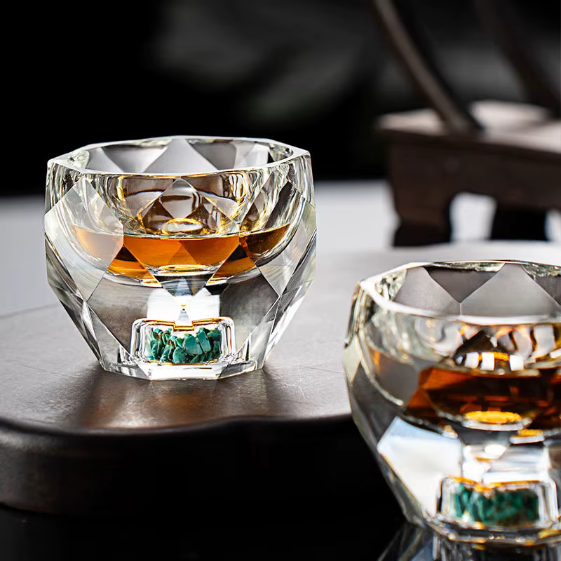 Verres à Shot en diamant à facettes de 50ML
