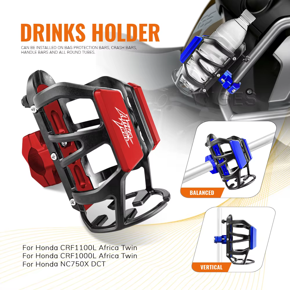 Porte-bouteille d'eau de boisson de moto pour Honda CRF1100L Africa Twin CRF 1000 L NC750X NC 750 X porte-boissons porte-gobelet d'eau