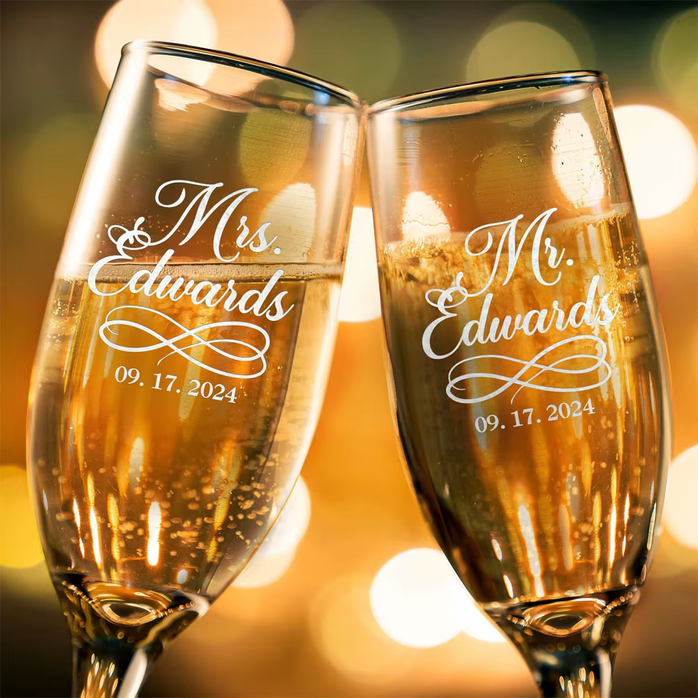 Flûtes à champagne personnalisées