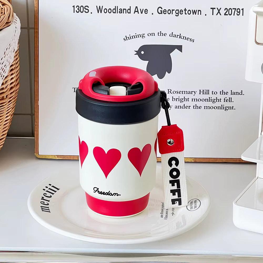Tasse à café créative à Double boisson