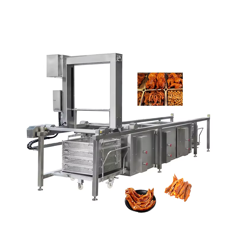 Solution complète pour la transformation de viande braisée, ligne de cuisson continue pour la préparation de bœuf et de mouton, machine de cuisson pour cantines, personnalisable