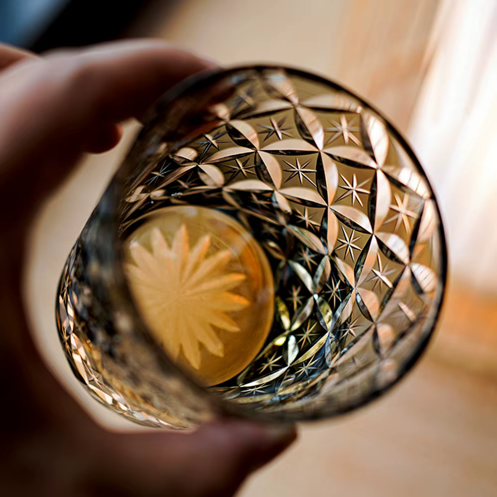 Star Pattern Whiskey Glass 250ml