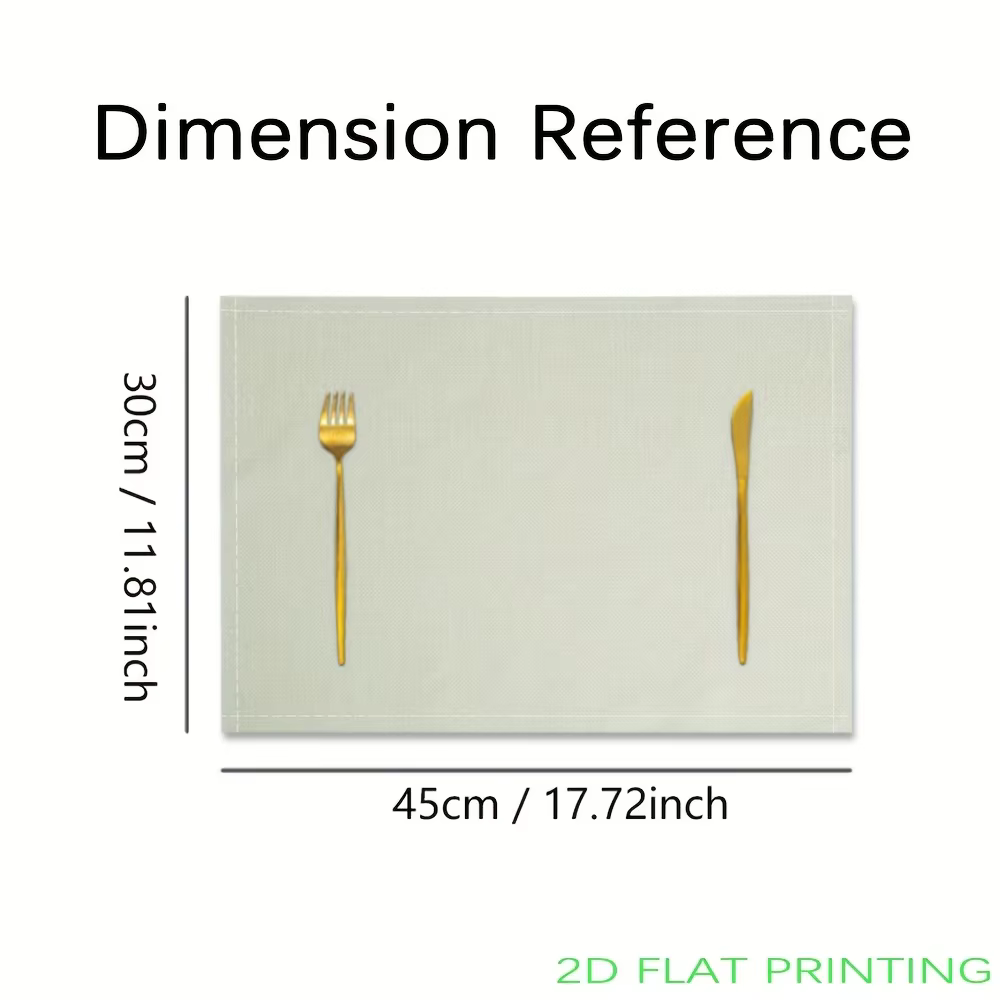 Sets de table imprimés feuilles d'or