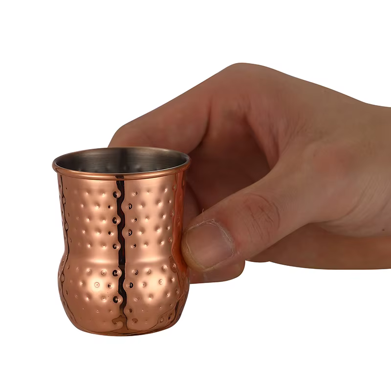 Mini tasse mule de moscou martelée