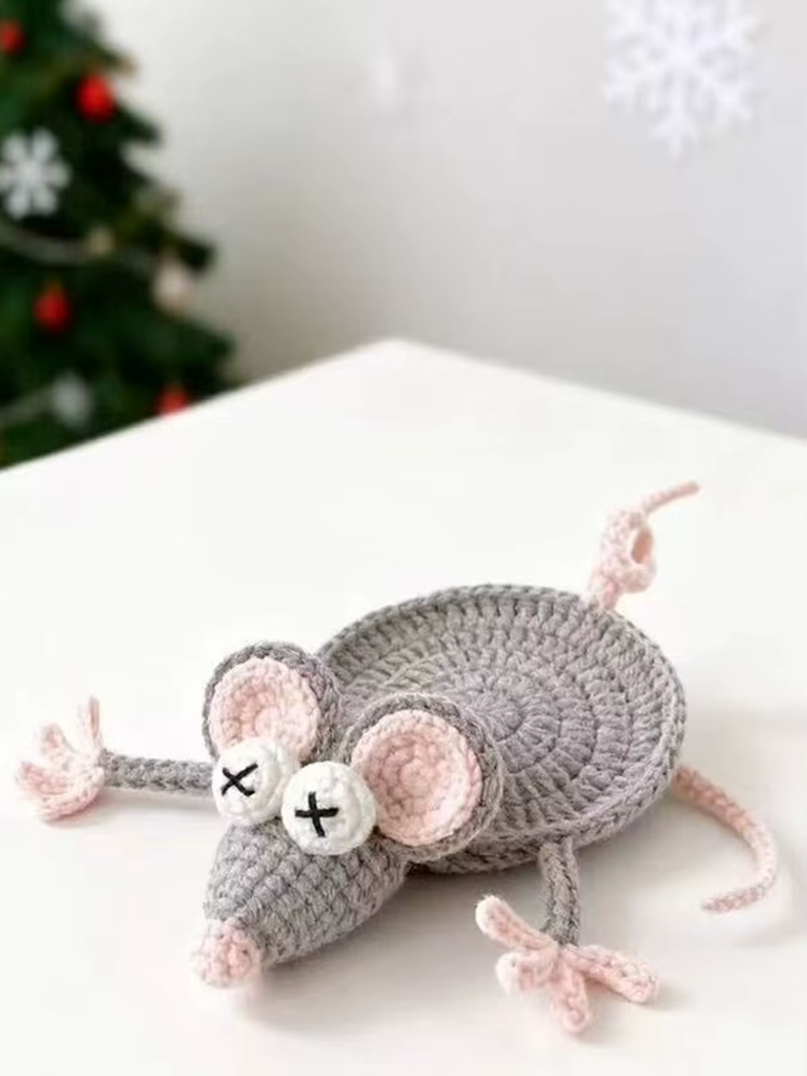 Sous-verres en crochet faits main avec des animaux mignons