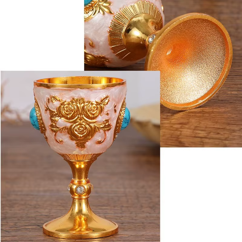 Verre à vin vintage européen