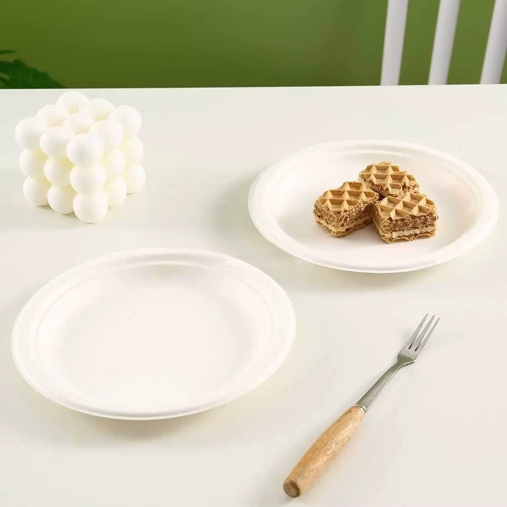 Assiettes de poulet en papier nickel able écologique