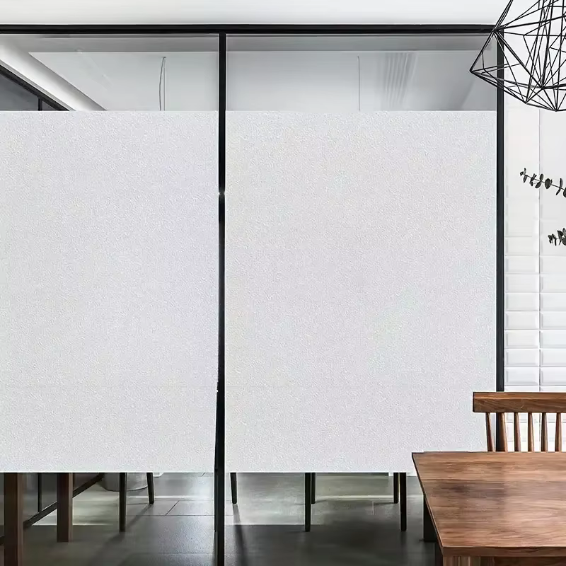 Autocollant mural en verre givré, papier peint translucide, film auto-adhésif pour salle de bain, toilettes, fenêtre, porte, décoration intérieure domestique
