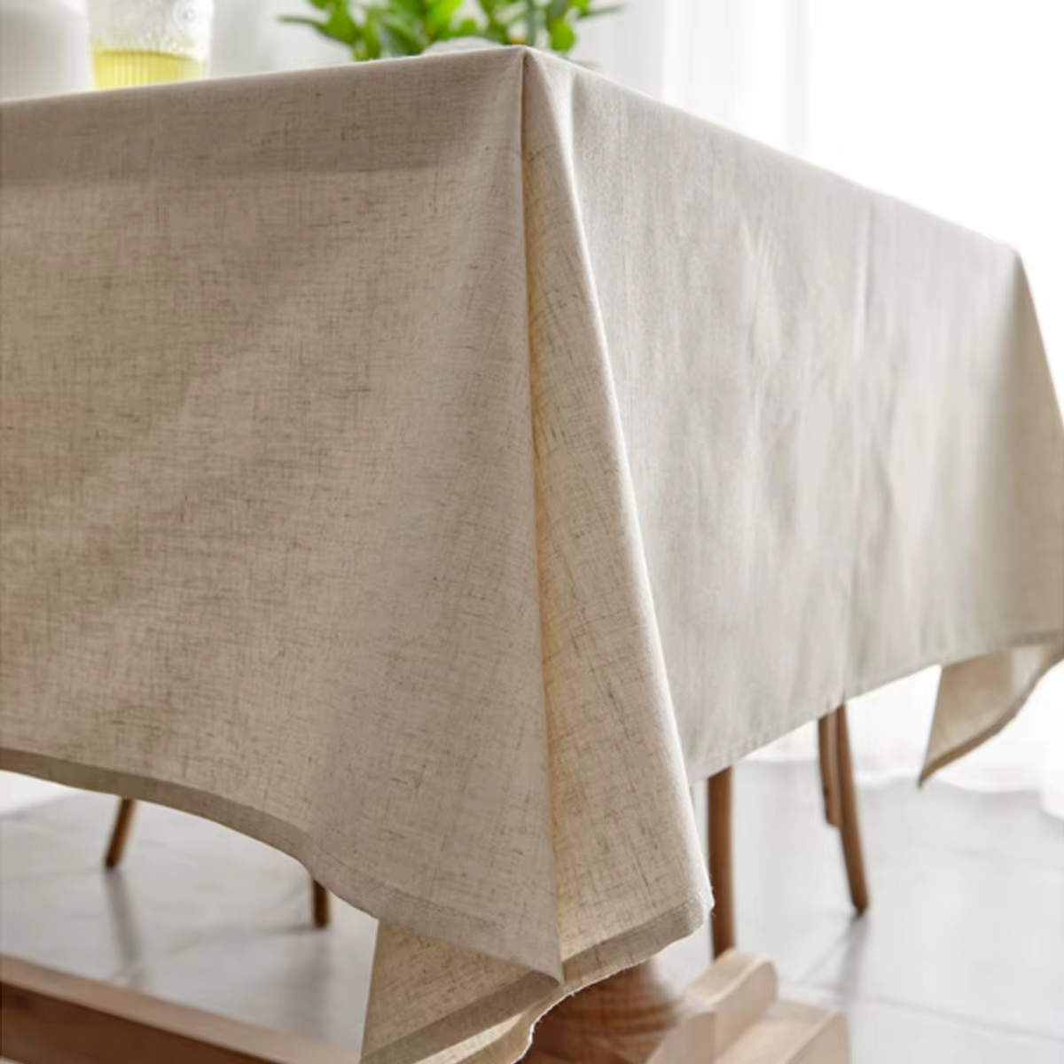 Nappe de table américaine beige simple