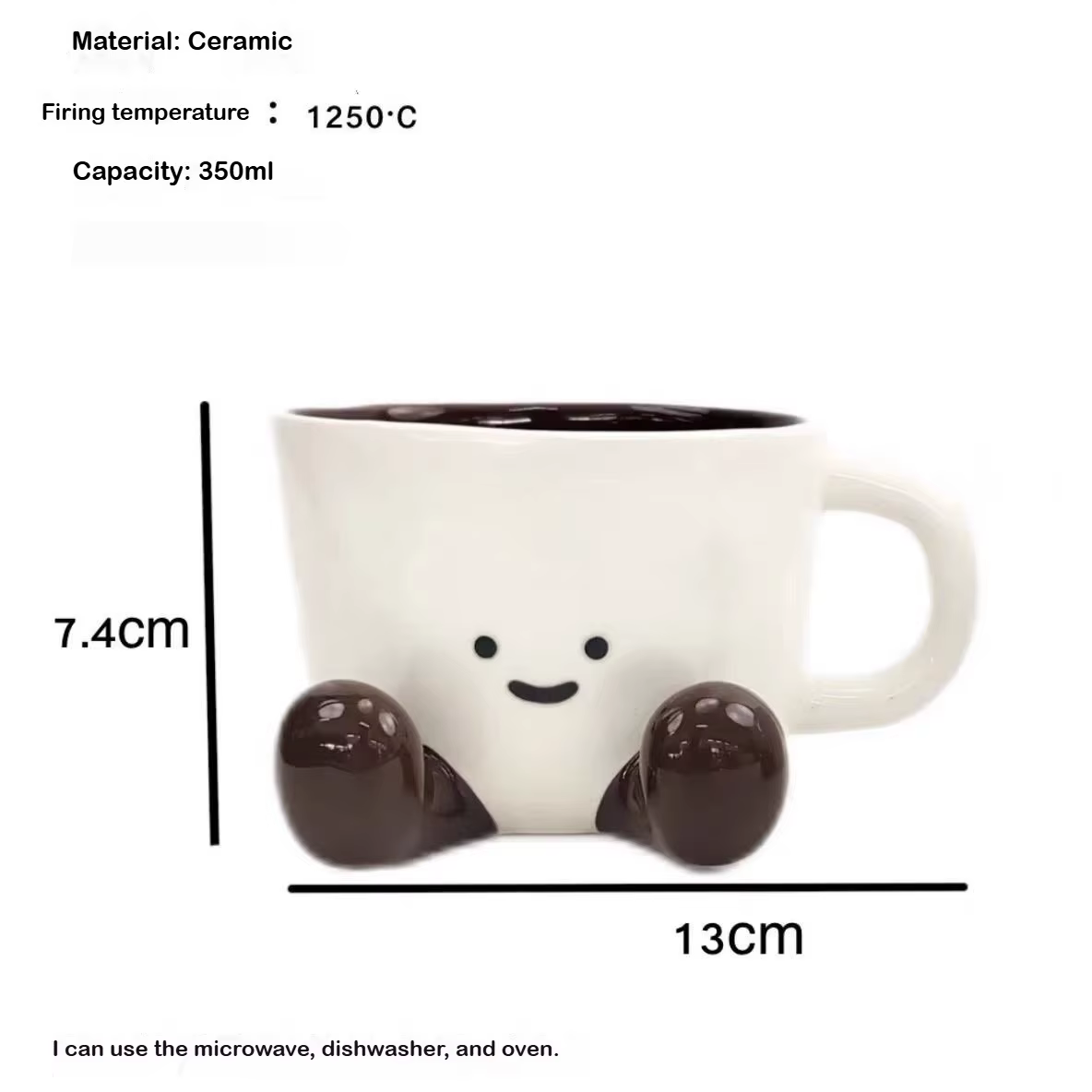 Tasse en céramique de dessin animé créatif