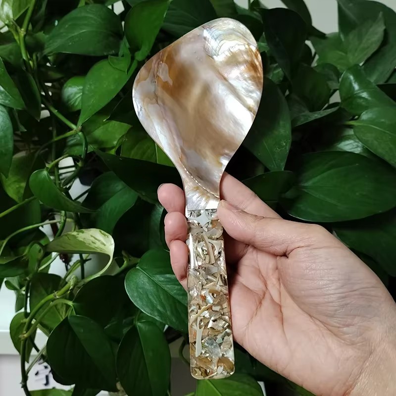 Cuillère à riz en nacre