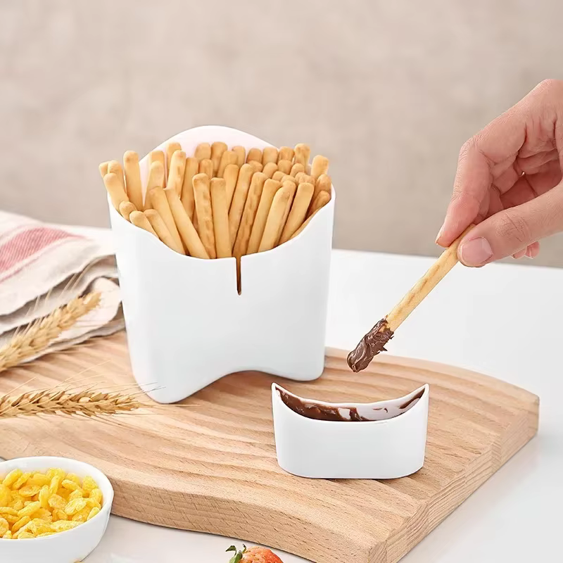 Gobelet portable en plastique pour frites