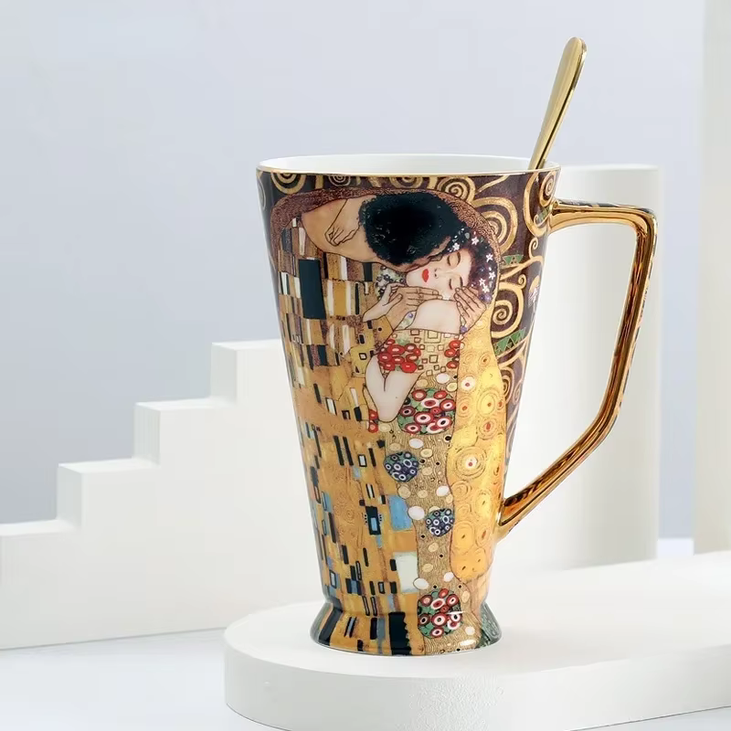 Tasse à café Gustav Klimt en porcelaine fine
