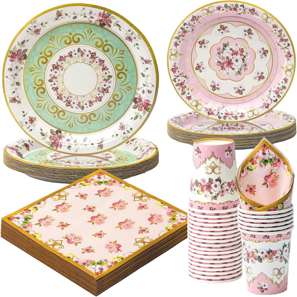 Vaisselle de fête du thé