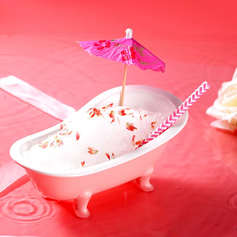 Verre à Cocktail en céramique en forme de baignoire