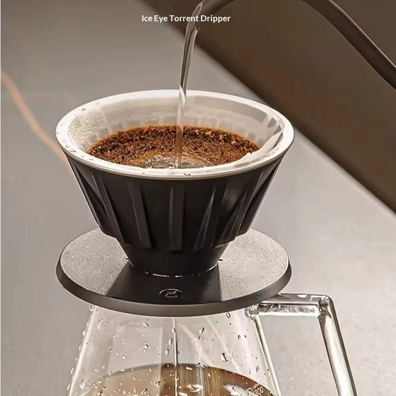 TIMEMORE Dripper à expresso stable, débit élevé, 3 compartiments, anti-colmatage, facile à nettoyer, filtre à café pour la maison et le bureau