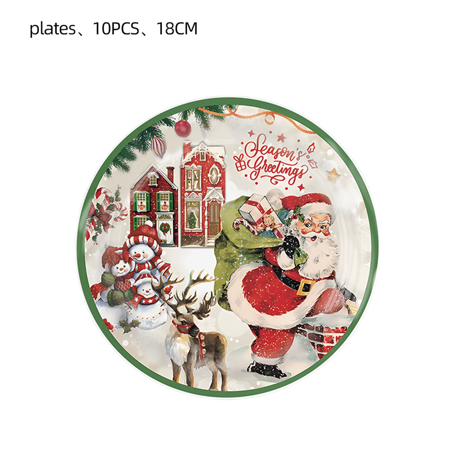 Vaisselle jetable de noël