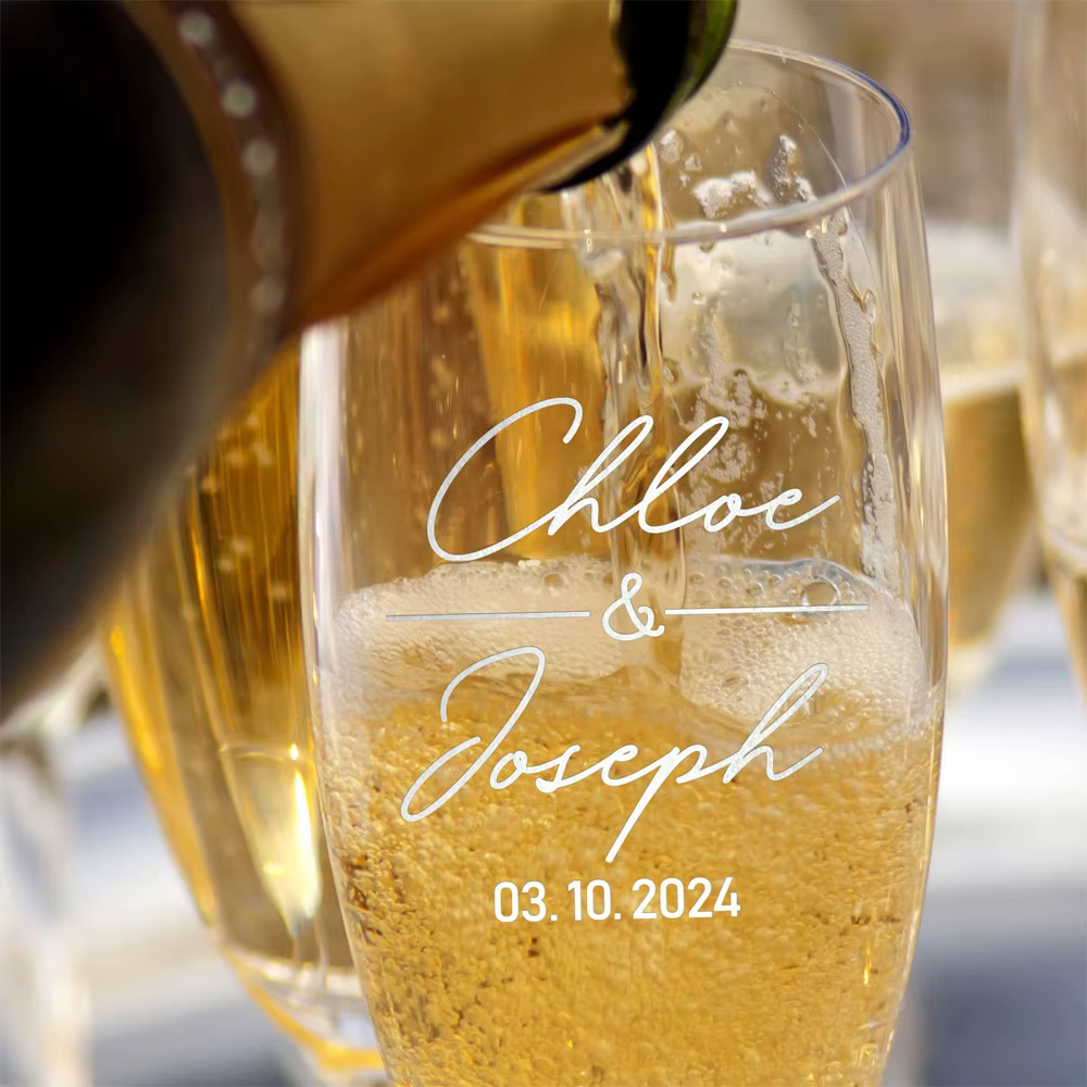 Flûtes à champagne personnalisées