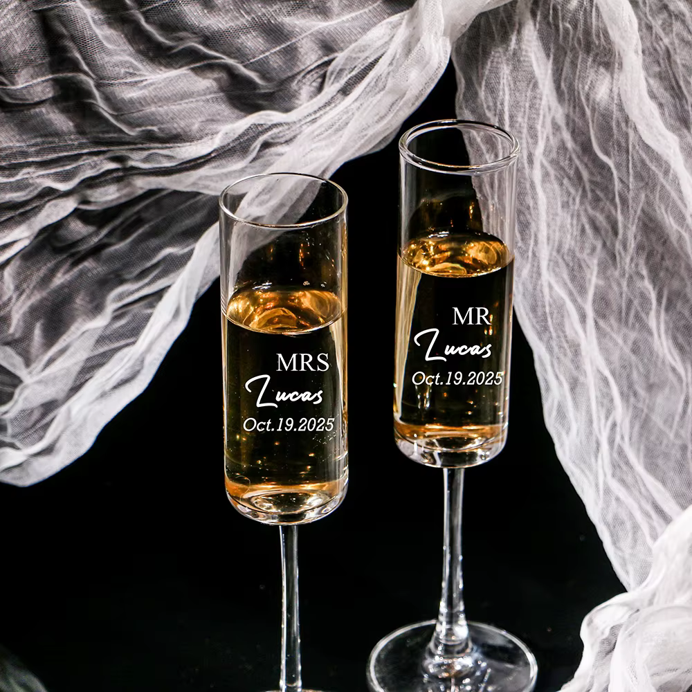 Flûte à Champagne de mariage personnalisée