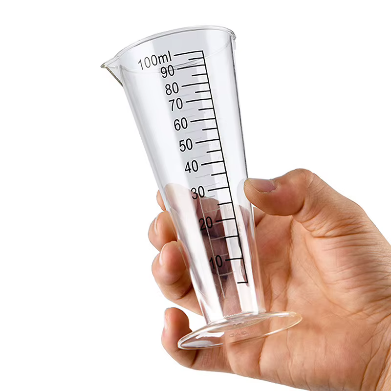 Tasse à mesurer en acrylique de qualité alimentaire de 100 ml avec balance – Sans BPA