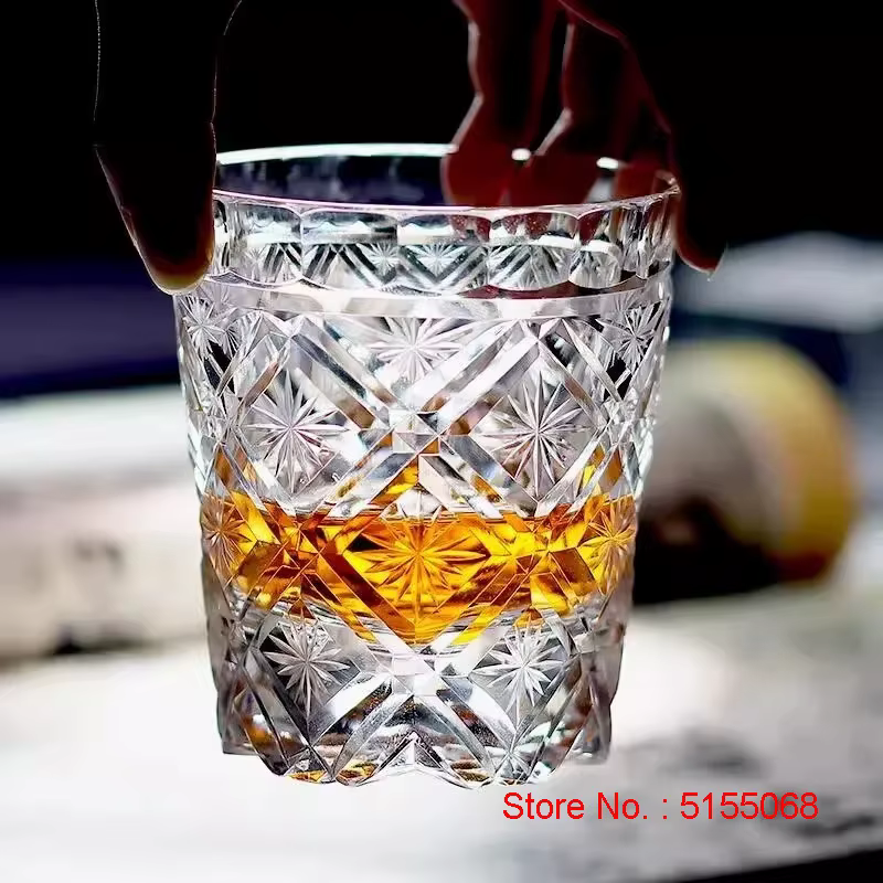K9 verres à vin en cristal sculpter fleurs