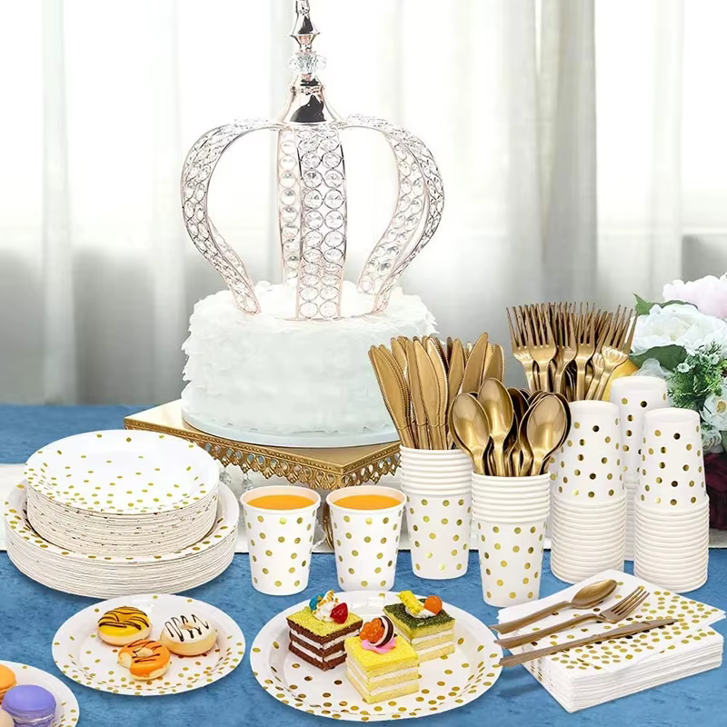 Assiettes en papier jetables