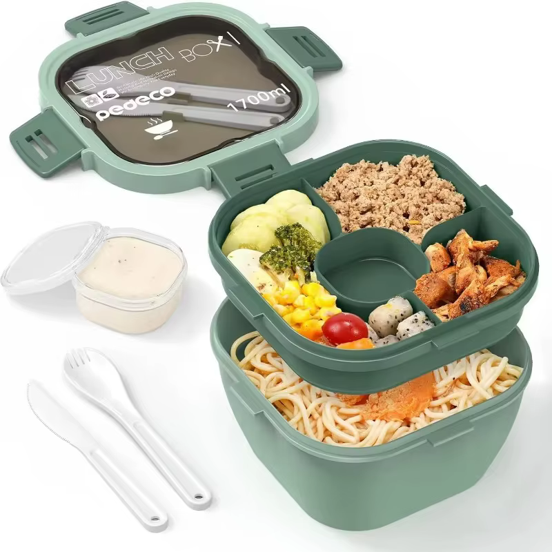 Conteneur à salade tout-en-un - Grand saladier