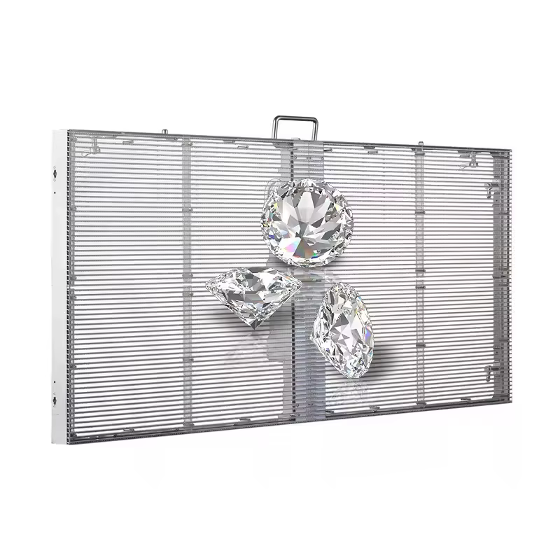 Écran d'affichage LED Transparent extérieur P3.91 panneaux muraux vidéo LED TV en verre pour signalisation numérique et affichages
