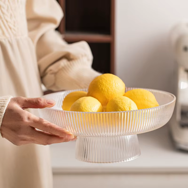 Bol à fruits en verre élégant
