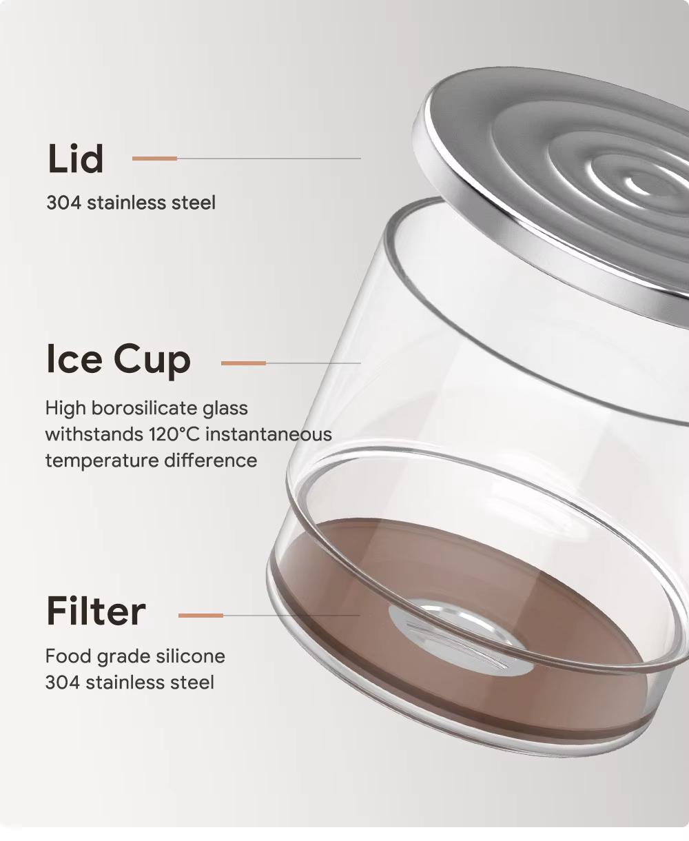Ensemble de cafetière portable avec filtre goutte à goutte