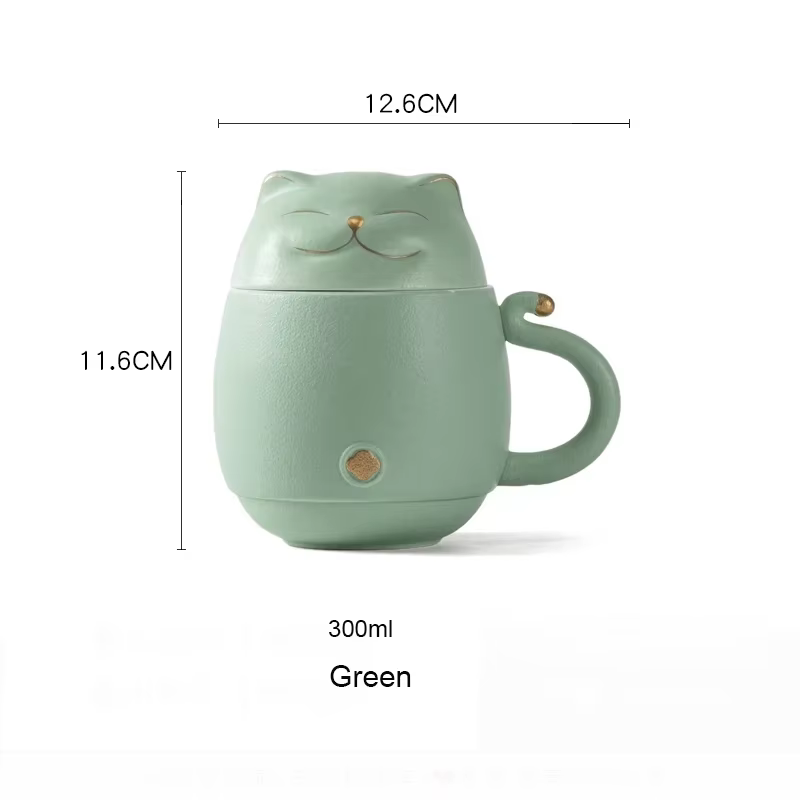 Tasse à thé portable Lucky Cat