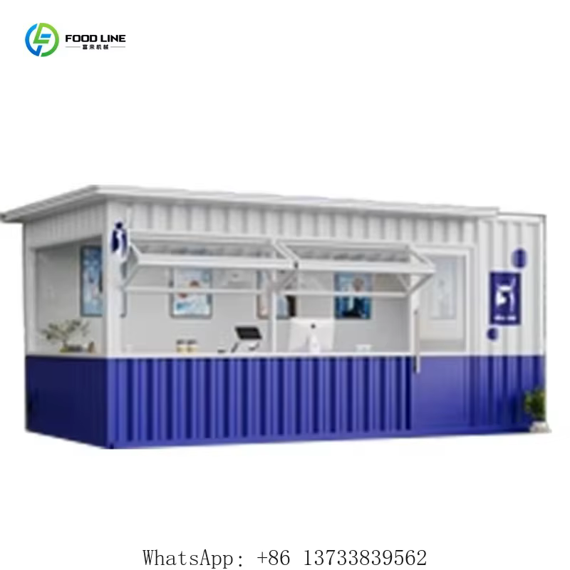 Cuisine extérieure personnalisée, restaurant commercial en conteneur, conteneur transportable pour les opérations commerciales