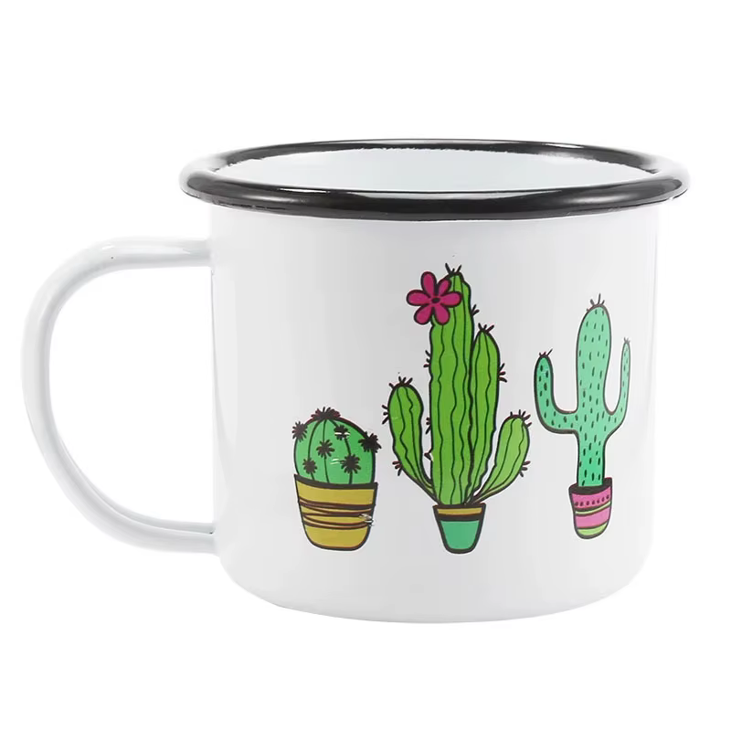 Tasse à café en émail personnalisée
