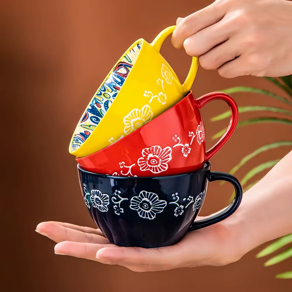 Tasse à thé du matin bohème