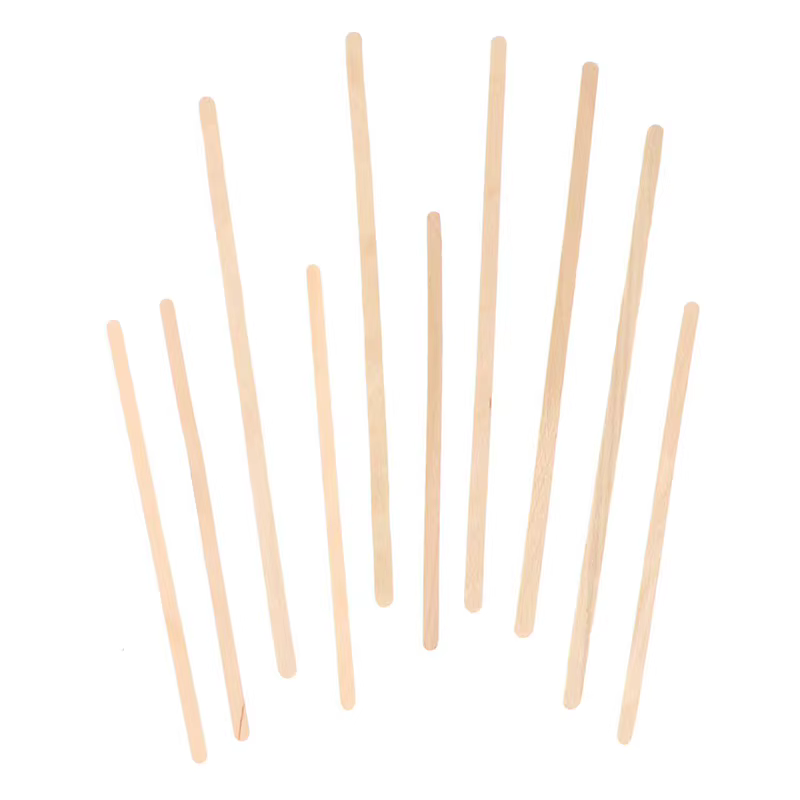 Agitateurs à café jetables en bois