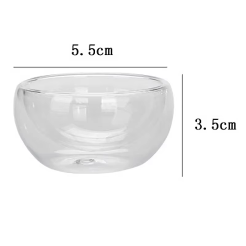 Ensemble de tasses à thé en verre Double couche