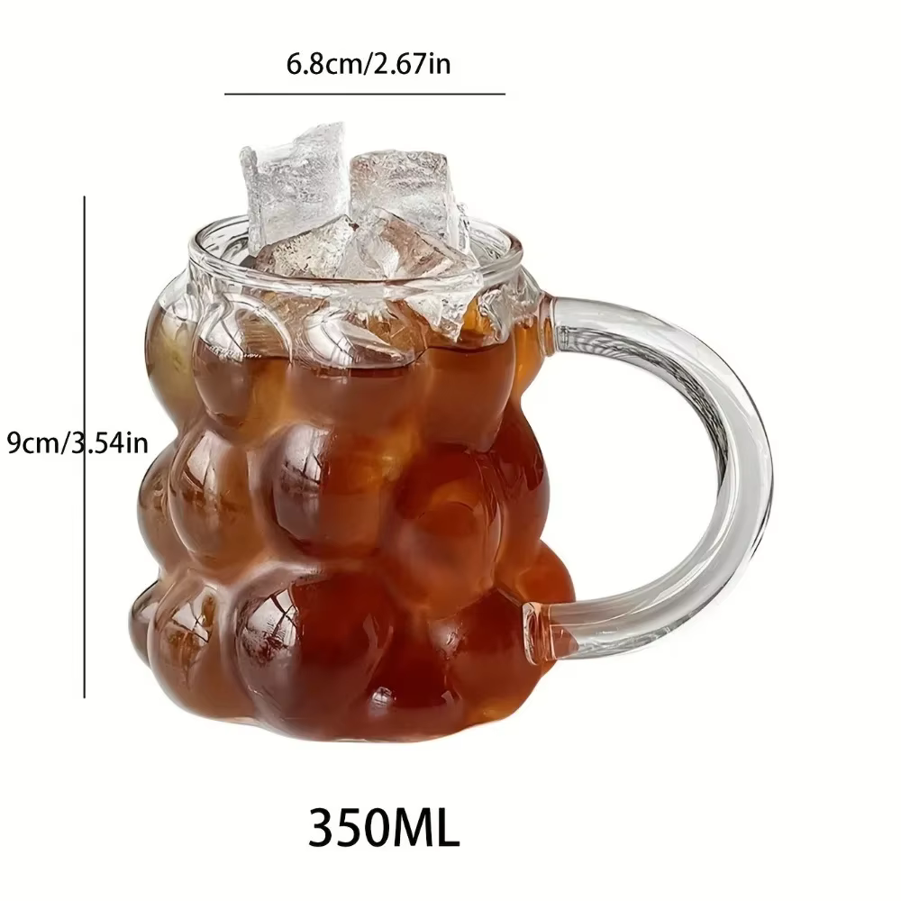 Tasse à café en verre de raisin pour boire