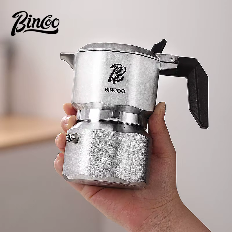 Bincoo trois vannes 316 acier inoxydable moka Pot 3.0pa concentré italien Extraction cafetière ménage