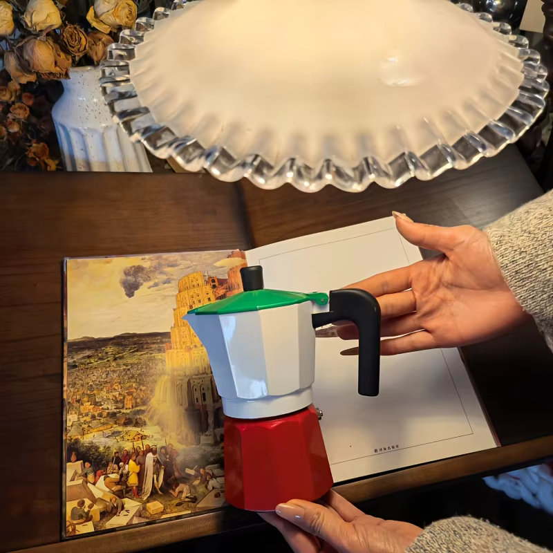 Ensemble de cafetières pour la maison : Machine à expresso compacte, Cafetière italienne Moka, Cafetière multifonction pour cuisinière, Ensemble de café à faire couler, C